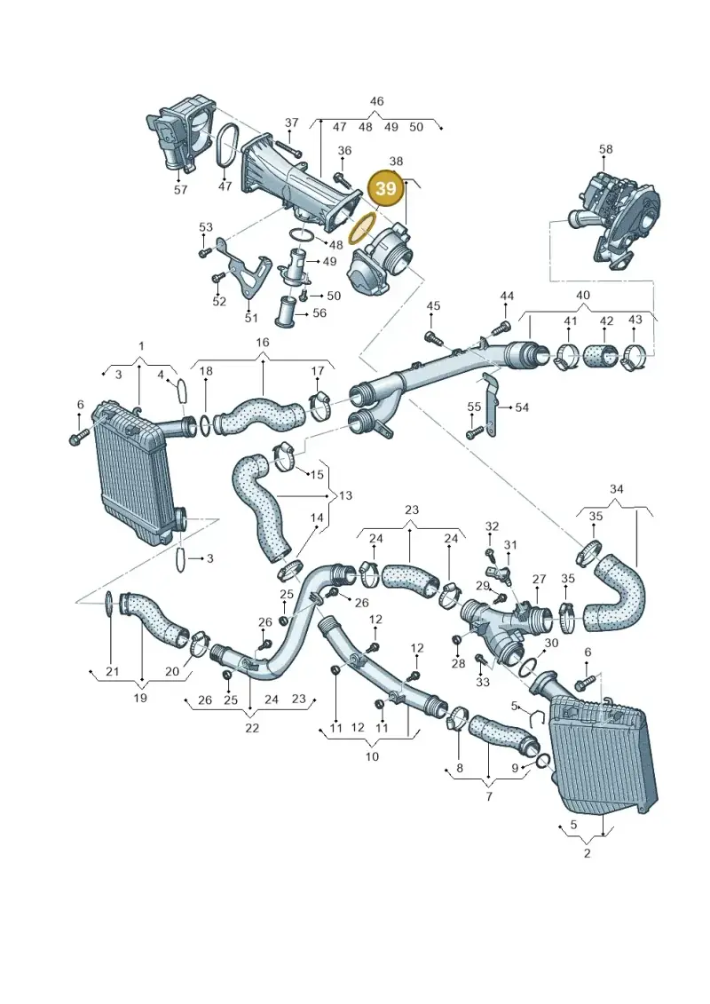 059145865 — Volkswagen Touareg BlueMotion (2014-2018) diagram 787145870, position 39