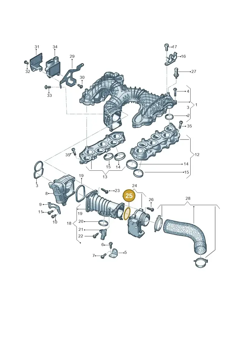 059145865C — Volkswagen Touareg (2017-2023) diagram 838129650, position 25
