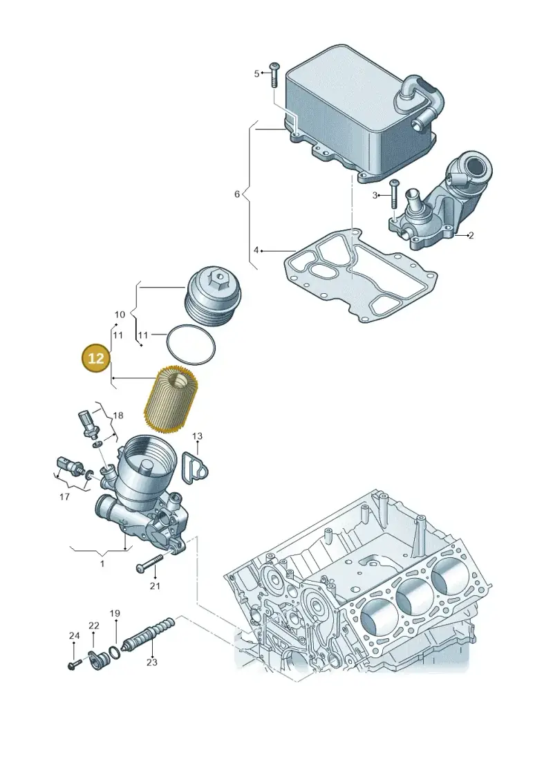 059198405D — Volkswagen Touareg (2017-2023) diagram 788115560, position 12