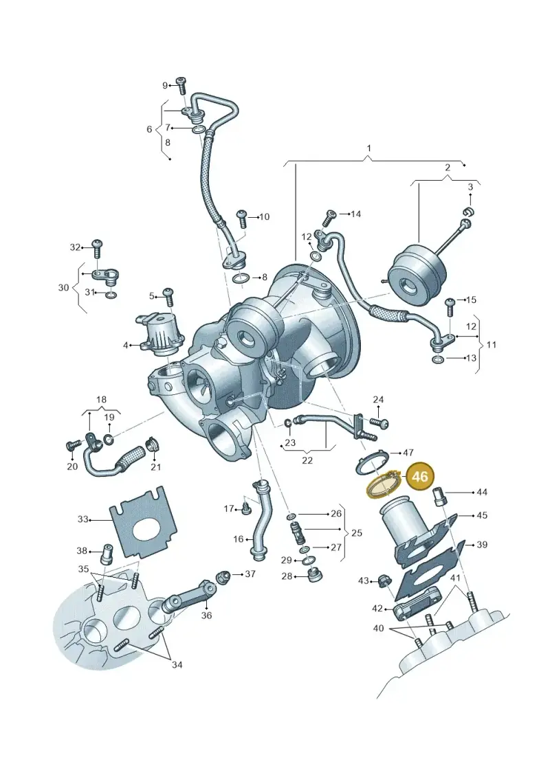 059253139D — Volkswagen Touareg (2017-2023) diagram 439145000, position 46