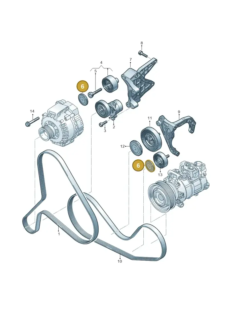 059903310B — Volkswagen Touareg (2017-2023) diagram 849903550, position 6