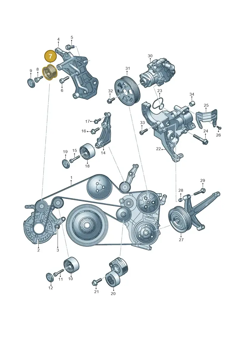 059903341AH — Volkswagen Amarok twin cab (2022-) diagram 894903800, position 7