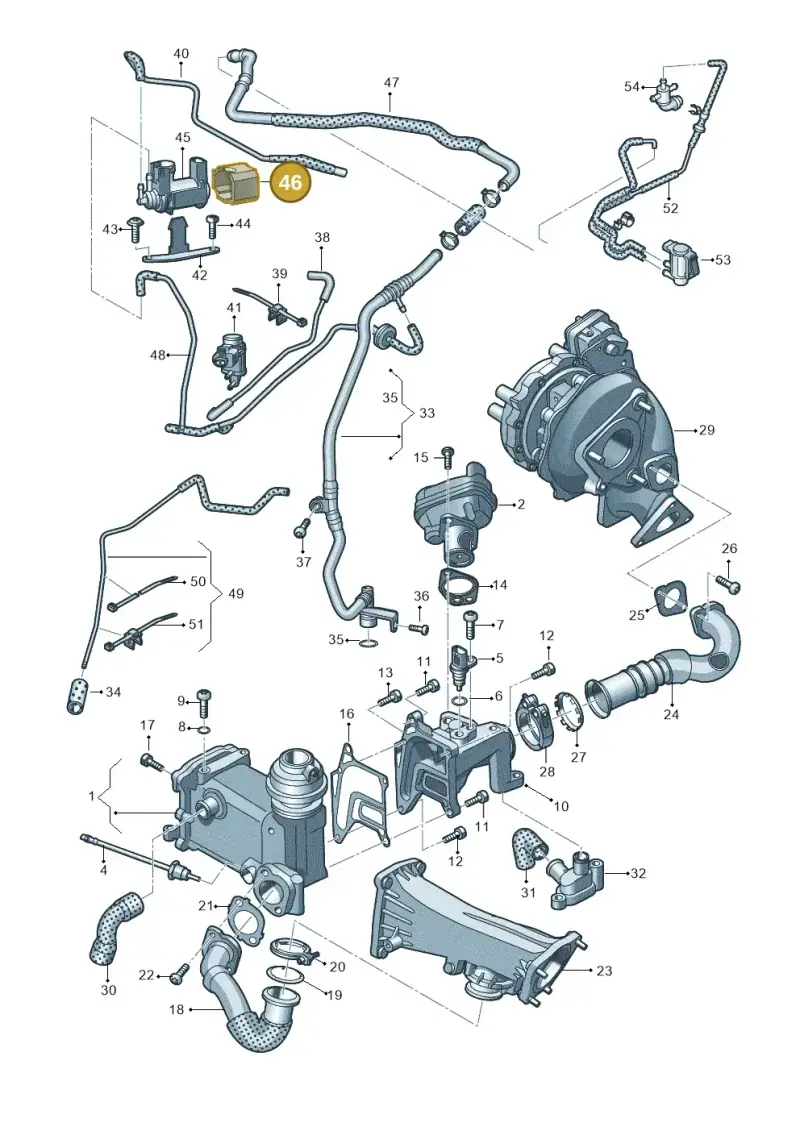 059906629D — Volkswagen Touareg BlueMotion (2014-2018) diagram 693131700, position 46