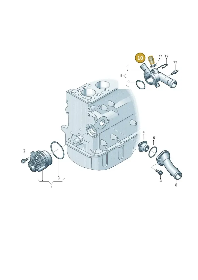 059919501 — Volkswagen Transp. caravelle (2008-2009) diagram 410121100, position 10