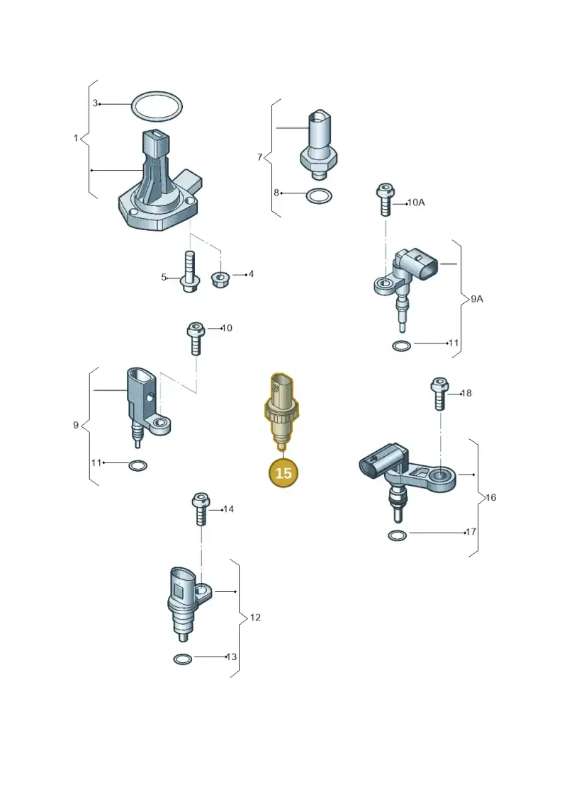 059919523F — Volkswagen Tiguan 2.0 4Motion (2017-2024) diagram 833919040, position 15