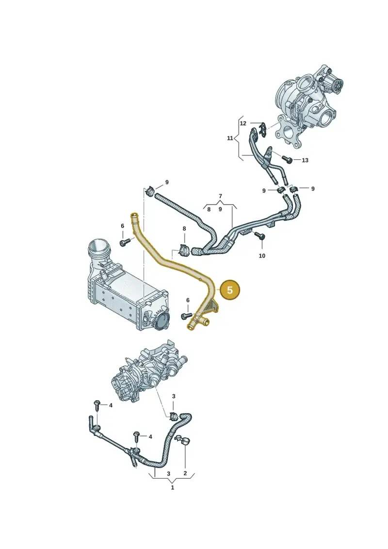 05C121070A — Volkswagen Taigo (2021-2024) diagram 2f0121216, position 5