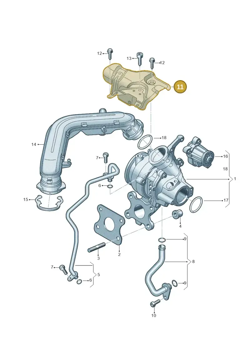 05C253041B — Volkswagen Taigo (2021-2024) diagram 5h0145150, position 11