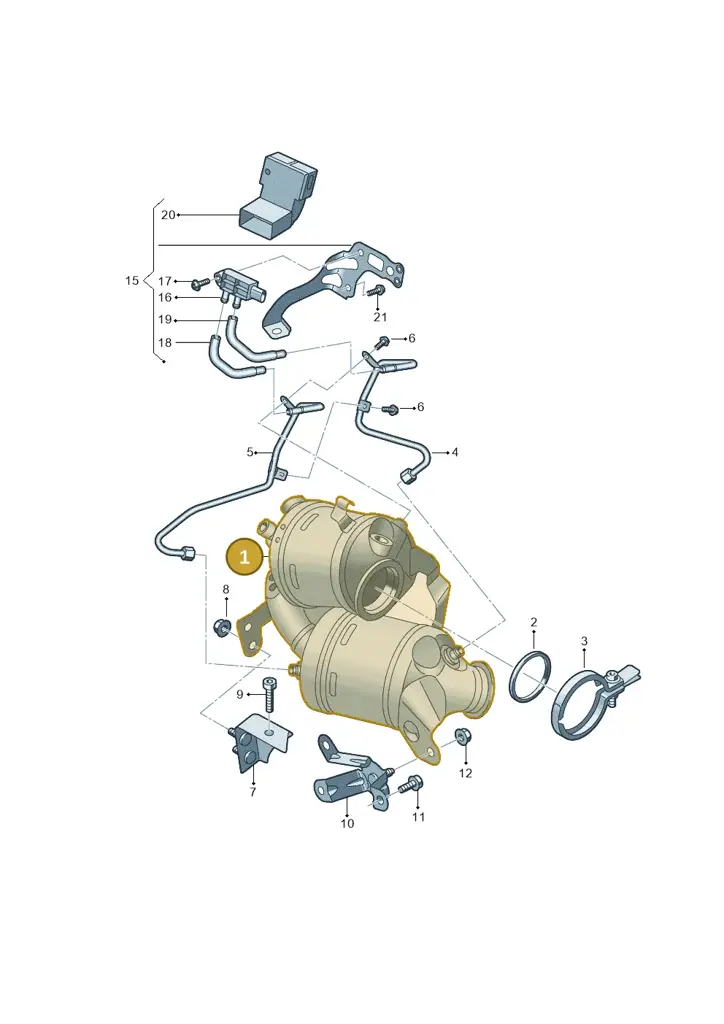 05C254700X — Skoda Fabia (2021-2022) diagram 587253012, position 1