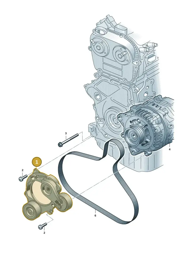 05C903305 — Volkswagen Golf (2019-2025) diagram 5h0903040, position 1