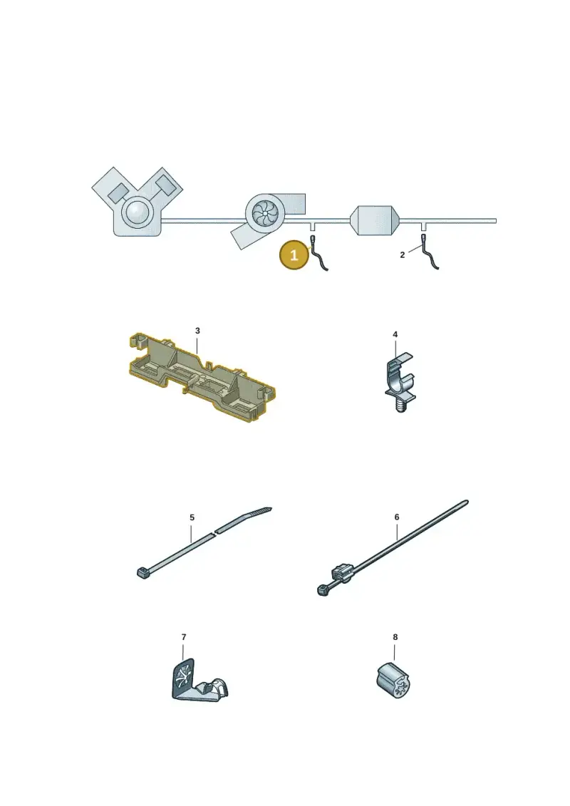 05C906262C — Audi A1 Sportback (2018-2025) diagram 838906004, position 1