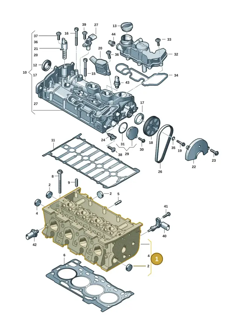 05E103063F — Audi A3 Sportback (2019-2025) diagram 597103028, position 1