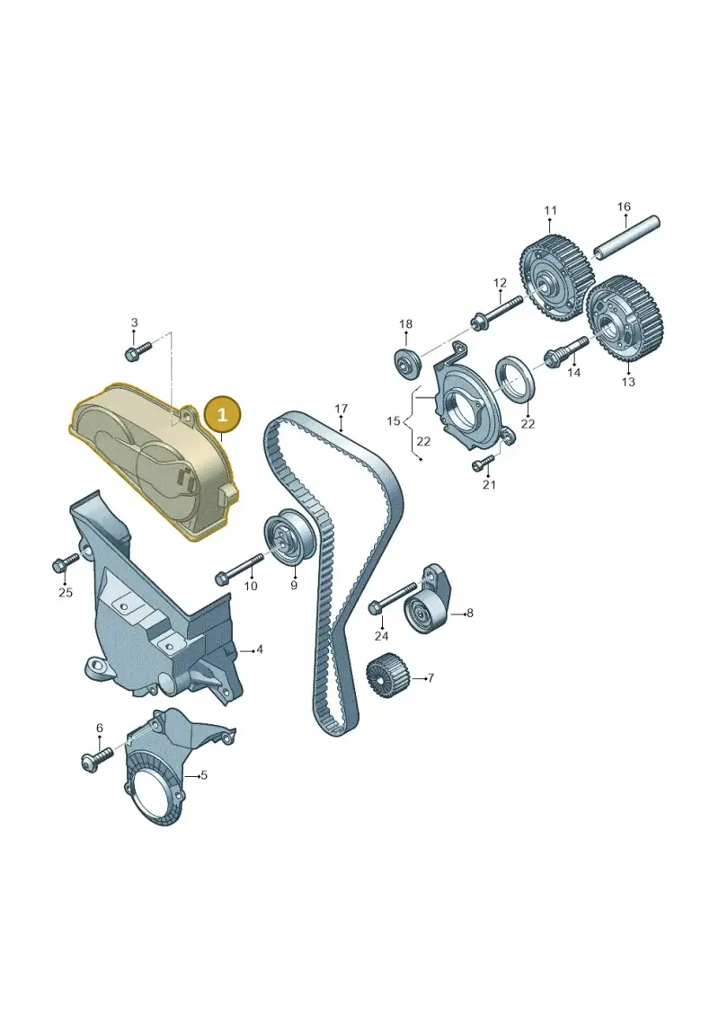 05E109108R — Volkswagen Passat estate (2023-) diagram 813109050, position 1