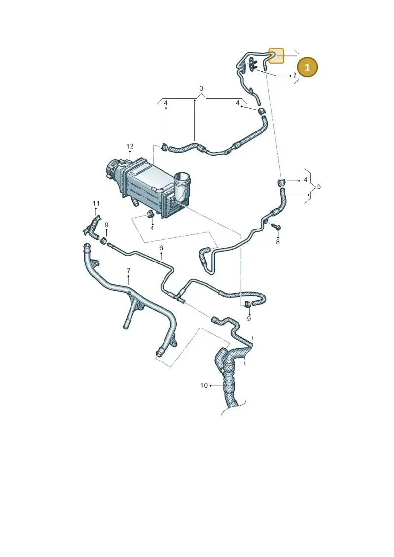 05E121497A — Volkswagen Multivan (2021-2025) diagram 7t0121322, position 1