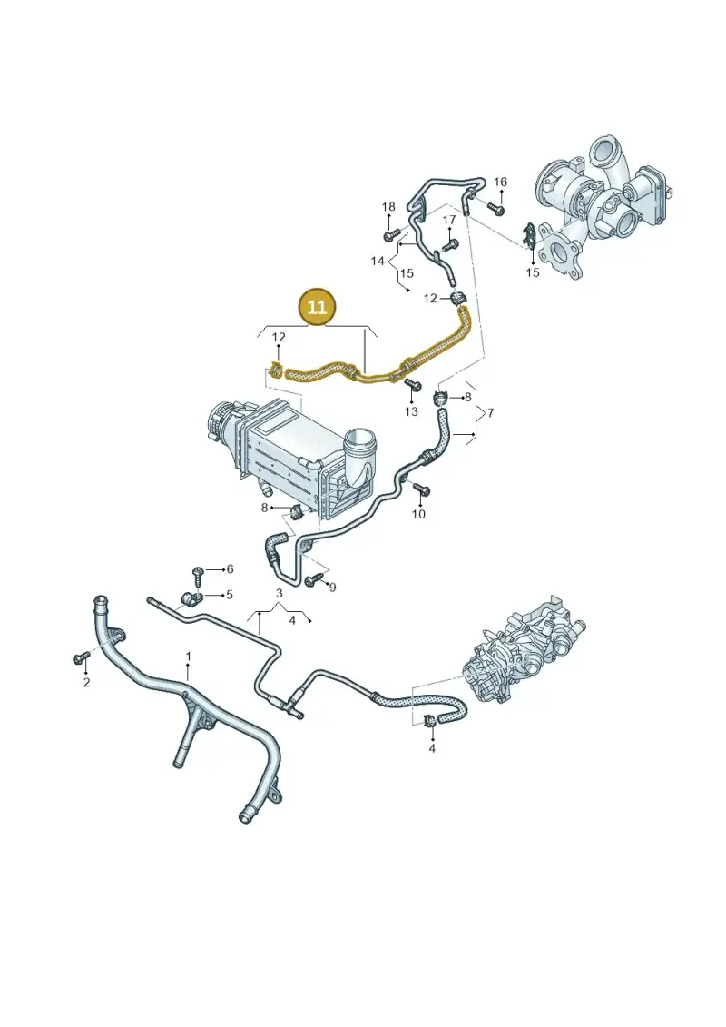 05E122447E — Volkswagen Taigo (2021-2024) diagram 2f0121315, position 11