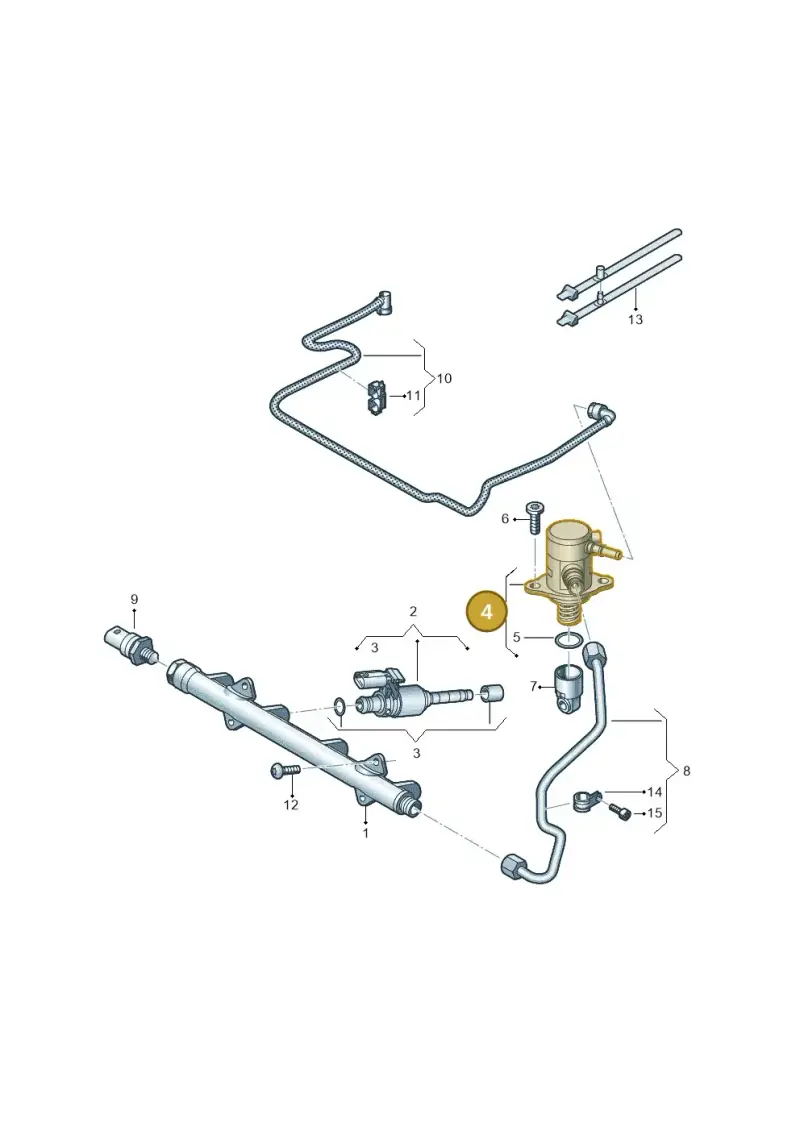 05E127027AA — Volkswagen Golf 2.0 BlueMotion (2019-2024) diagram 827133510, position 4