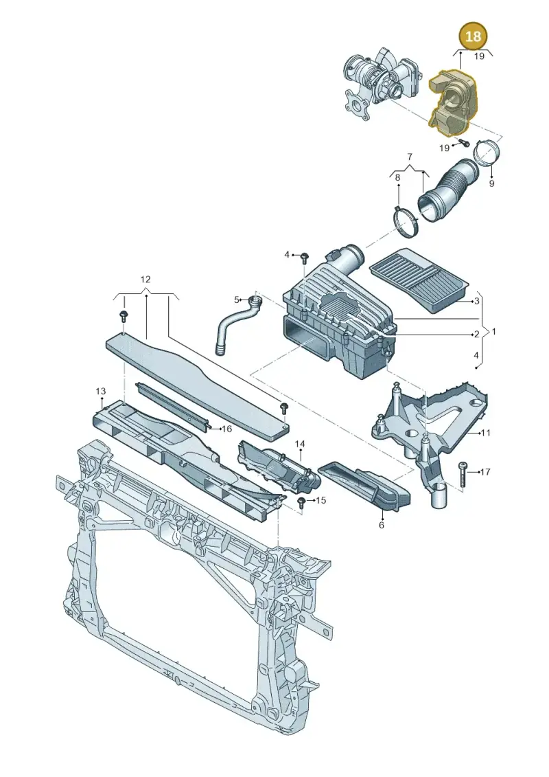05E129654AA — SEAT Arona (2017-) diagram 813129060, position 18