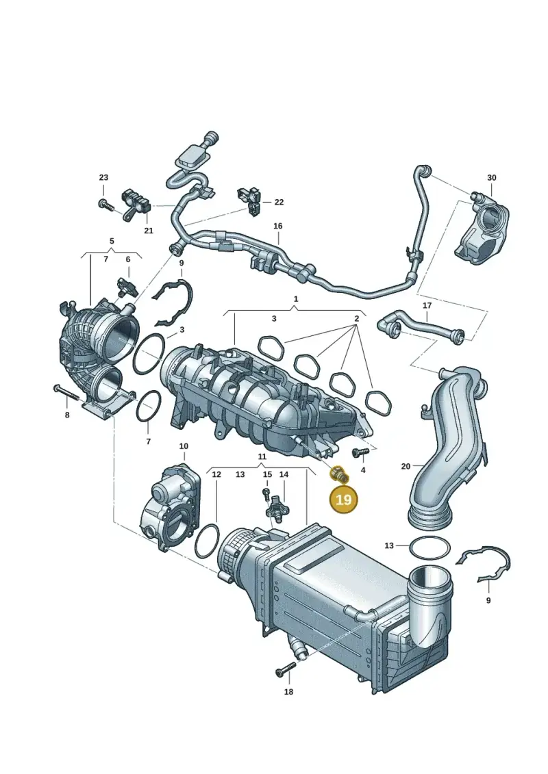 05E145863 — Volkswagen Passat estate (2023-) diagram 57x133060, position 19