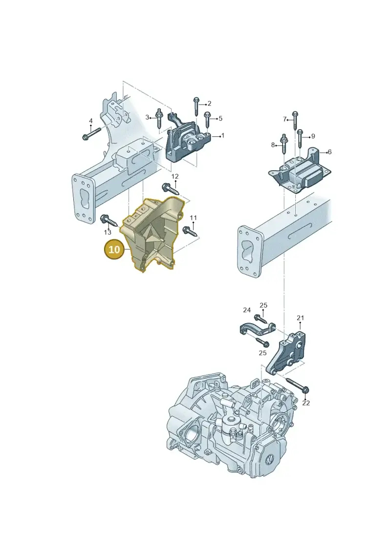 05E199275E — Volkswagen T-Roc BlueMotion (2017-2024) diagram 813199520, position 10