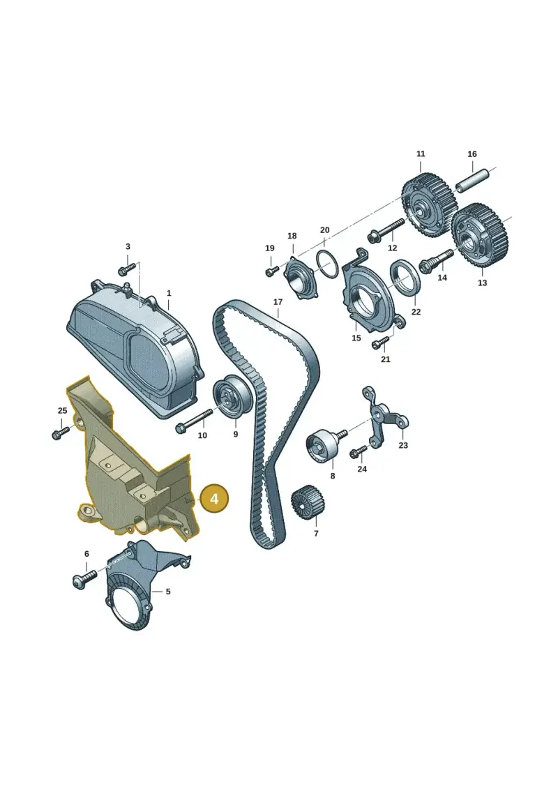 05E199275E — Volkswagen Multivan (2021-) diagram 2ka109010, position 4
