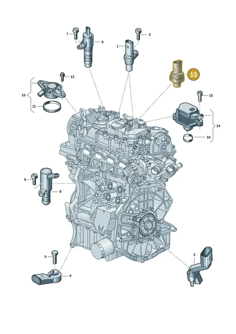 05E906277A — Volkswagen Passat estate (2023-) diagram 907601006, position 13