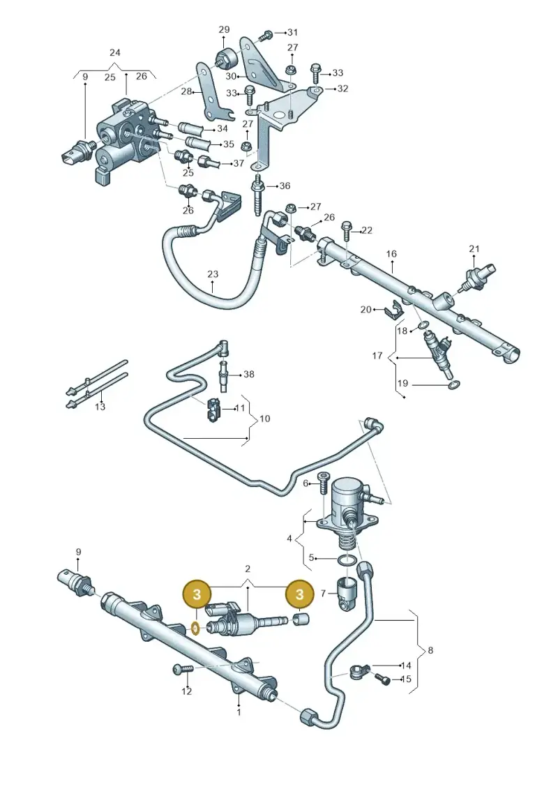 05E906907 — Volkswagen Caddy Maxi Kombi (2020-2024) diagram 827133132, position 3
