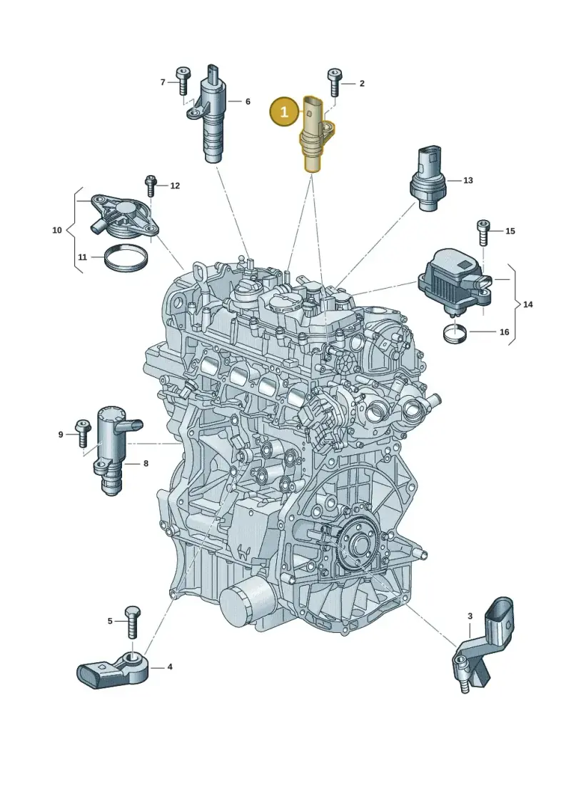 05E907601C — Volkswagen Passat estate (2023-) diagram 907601006, position 1