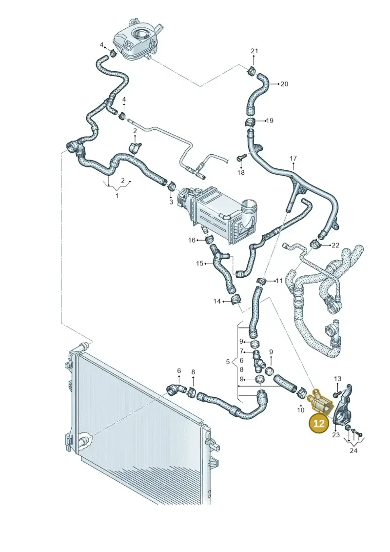 05E965561 — Volkswagen Caddy Maxi Kombi (2020-2024) diagram 869121302, position 12