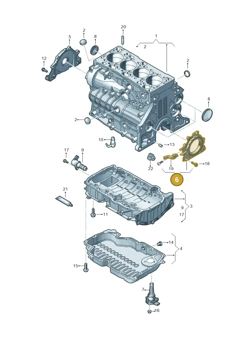 05L103171A — Volkswagen Passat estate (2023-) diagram 793103039, position 6