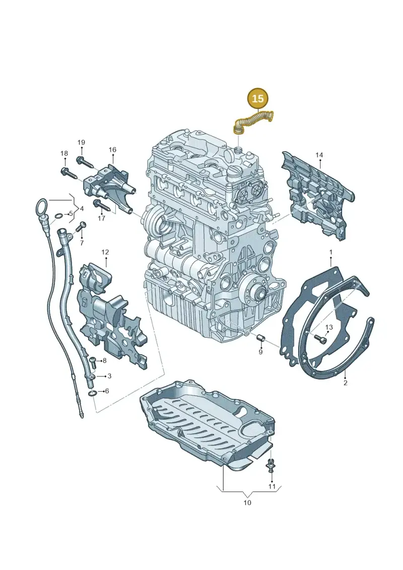 05L103493A — Volkswagen Multivan (2021-) diagram 7t0103975, position 15