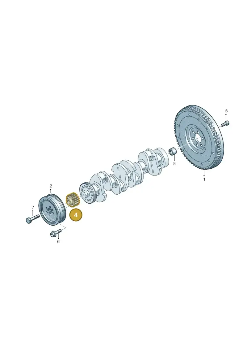 05L105263 — Volkswagen T-Cross 1,0 (2018-2024) diagram 827105950, position 4