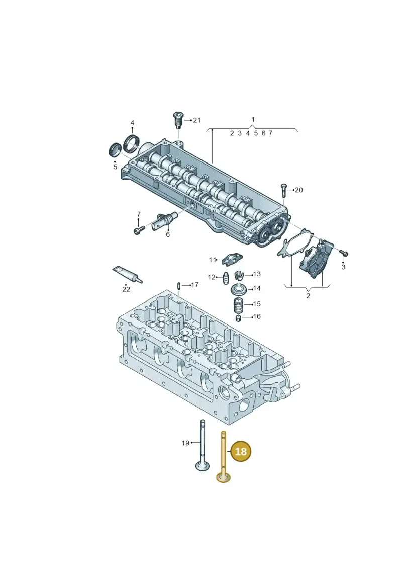05L109601A — Volkswagen Golf 2.0 BlueMotion (2019-2024) diagram 813109046, position 18