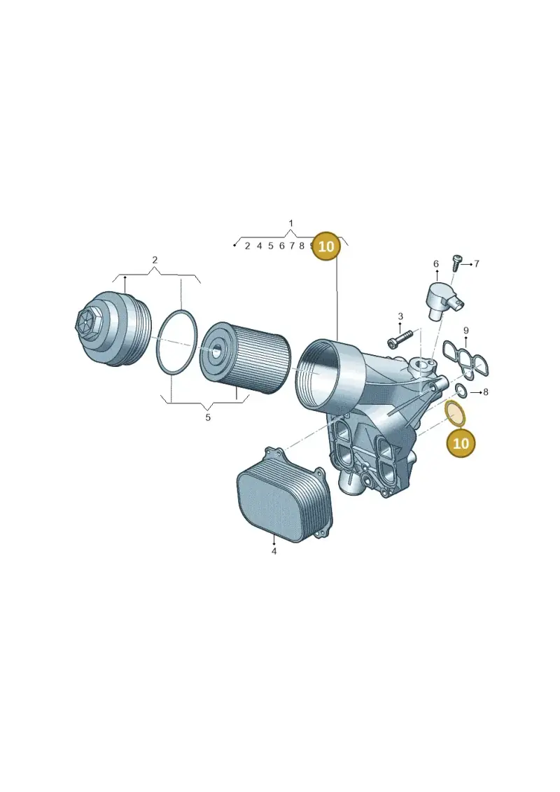 05L115441A — Audi A6 (2018-2025) diagram 430115053, position 10