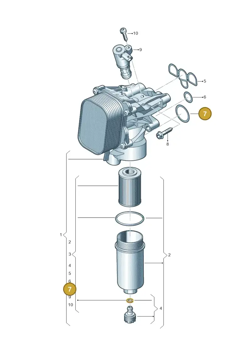 05L115441A — SEAT CUPRA Formentor (2020-) diagram 5h0115075, position 7