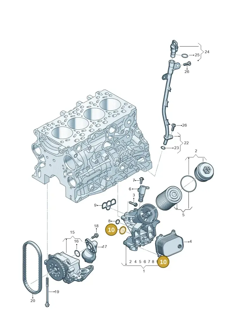 05L115441A — Audi A5 Limousine (2024-2025) diagram 8wh115500, position 10