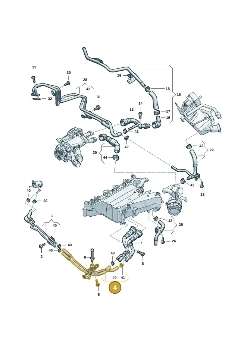 05L122157CS — Audi A5 Limousine (2024-2025) diagram 05l121000, position 4