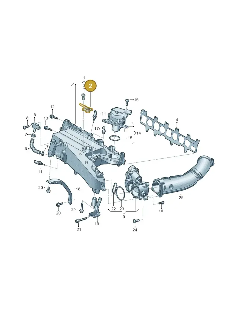 05L129635B — Volkswagen Passat estate (2023-) diagram 793129090, position 2