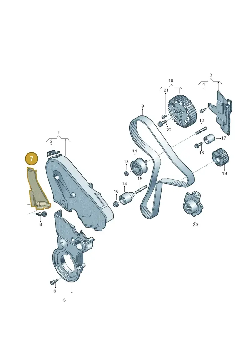 05L129968 — Volkswagen Caddy Maxi Kombi (2020-2024) diagram 884109075, position 7