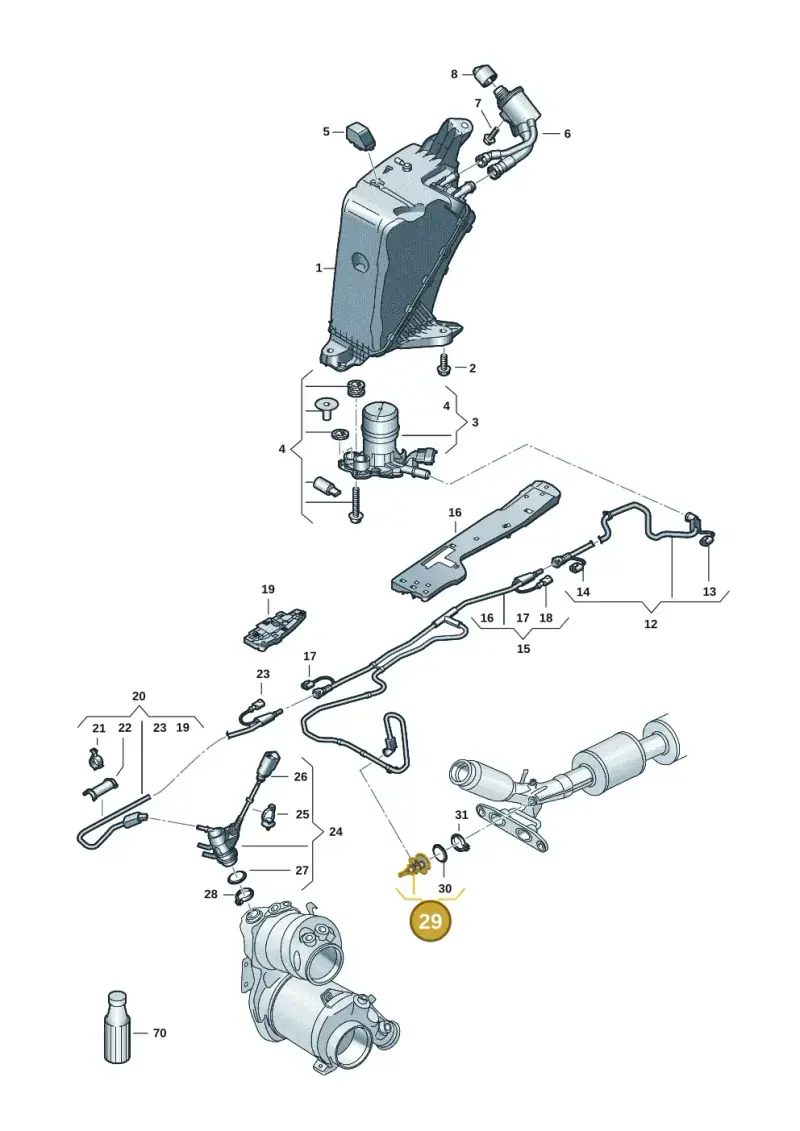 05L131113AD — Volkswagen Caddy Maxi Kombi (2020-2024) diagram 2ka253100, position 29