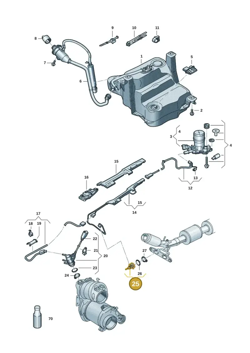 05L131113AD — Volkswagen Passat estate (2023-) diagram 793253058, position 25