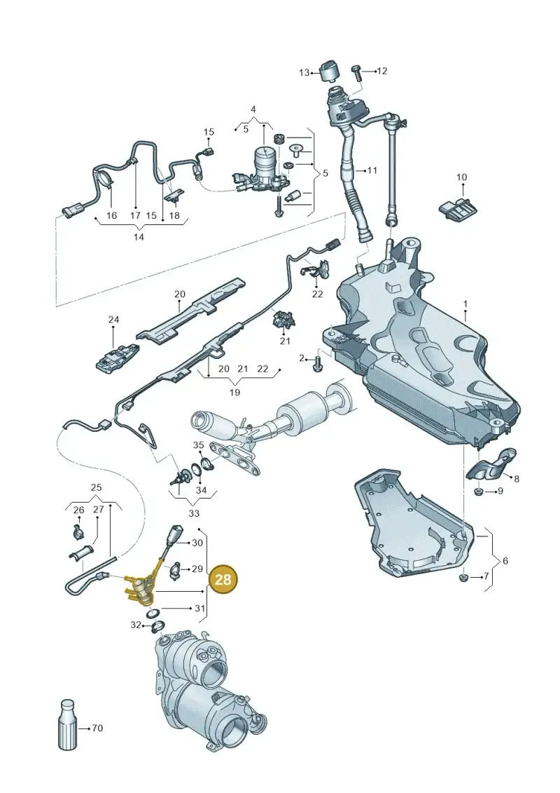 05L131113J — SEAT Leon (2019-) diagram 5h0253102, position 28