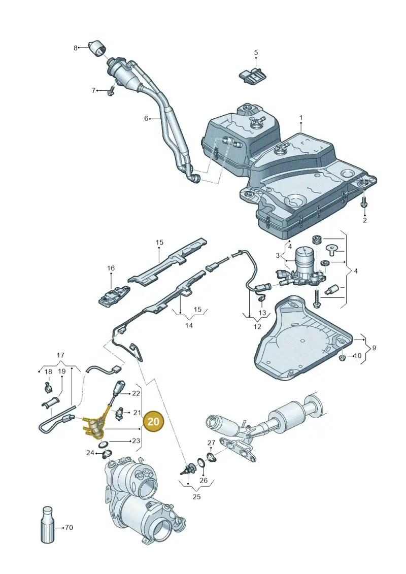 05L131113P — SEAT Tarraco (2018-2024) diagram 884253102, position 20