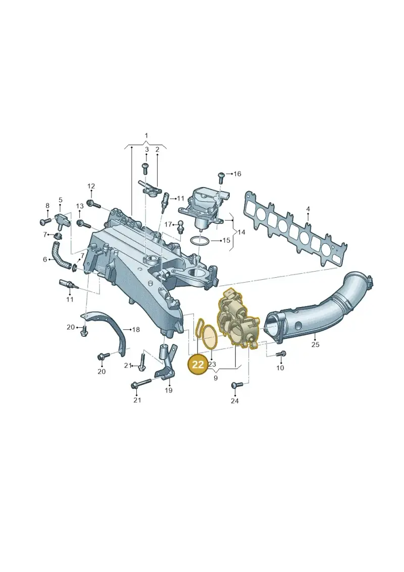 05L131547S — Volkswagen Passat estate (2023-) diagram 793129090, position 22