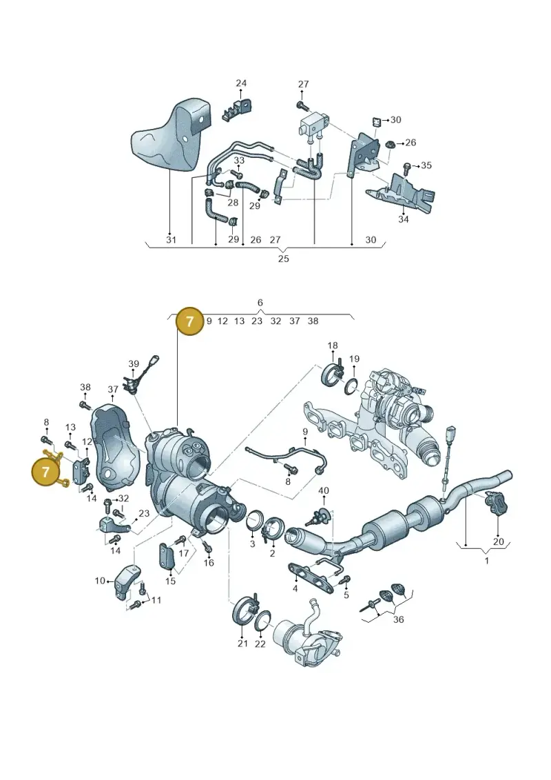 05L131582AB — Volkswagen Caddy Maxi Kombi (2020-2024) diagram 884253071, position 7