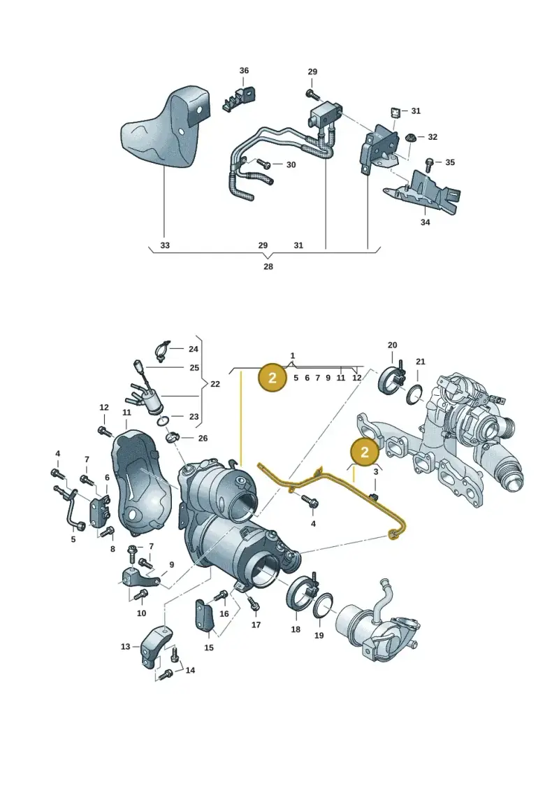 05L131582AD — Volkswagen Multivan (2021-) diagram 7t0253160, position 2