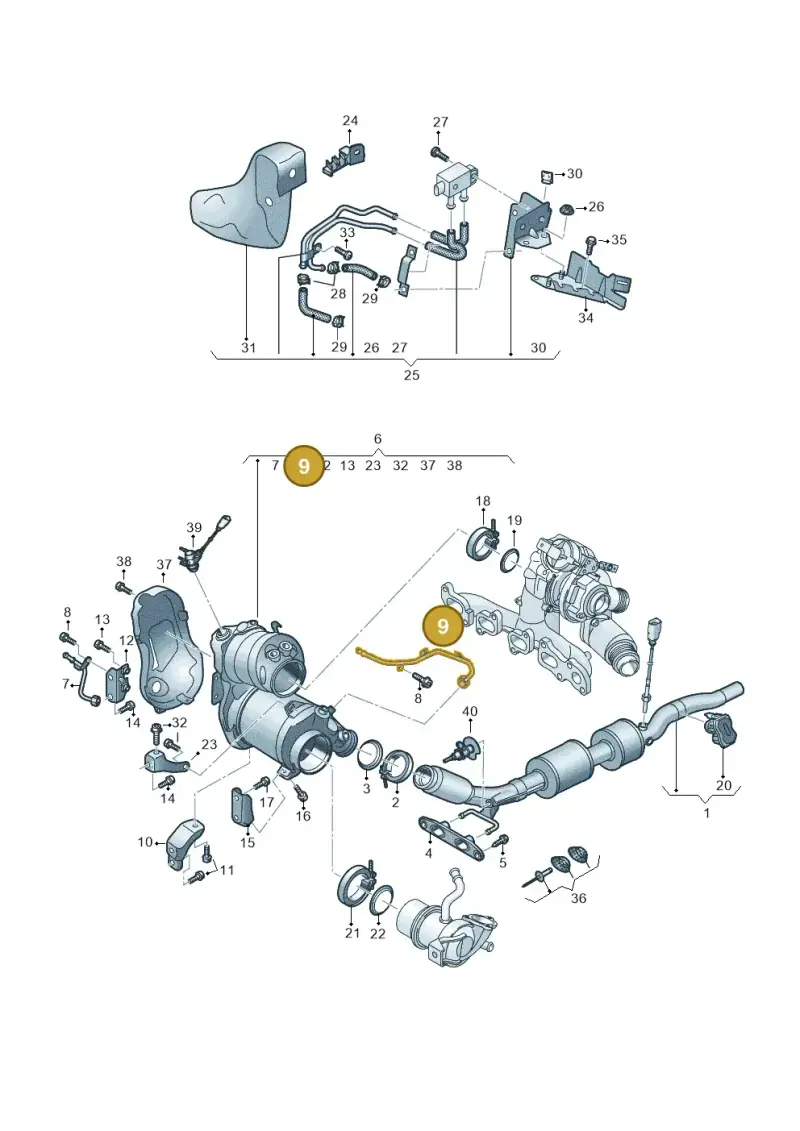 05L131582S — Volkswagen Caddy Maxi Kombi (2020-2024) diagram 884253071, position 9