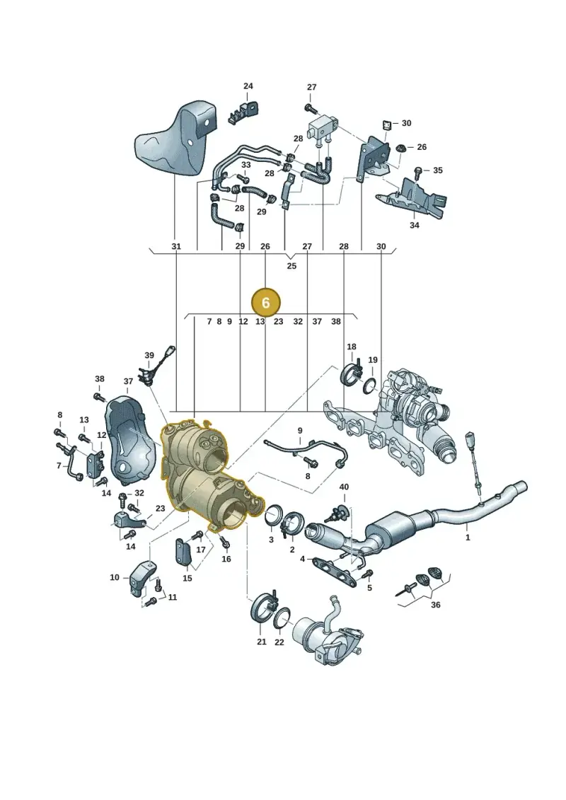 05L131602HX — Volkswagen Caddy Maxi Kombi (2020-2024) diagram 2ka253070, position 6