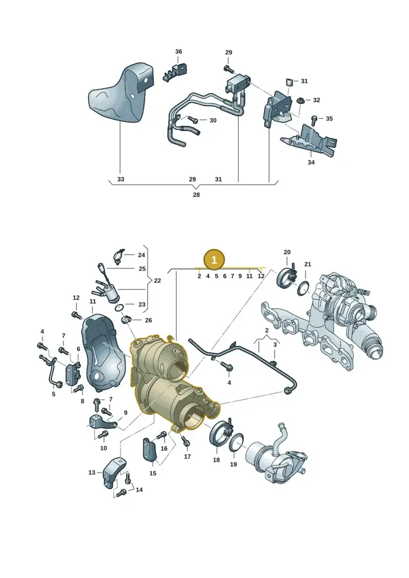 05L131602PX — Volkswagen Multivan (2021-) diagram 7t0253160, position 1