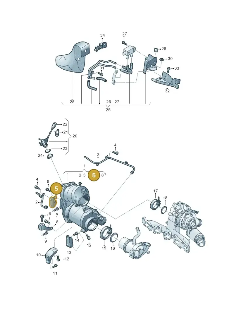 05L131645M — Volkswagen Passat estate (2023-) diagram 3j0253162, position 5