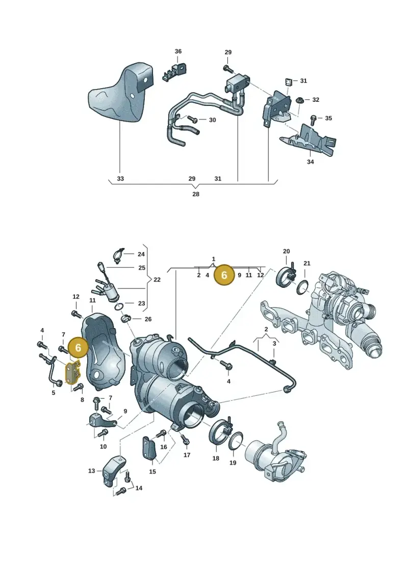 05L131645M — Volkswagen Multivan (2021-) diagram 7t0253160, position 6