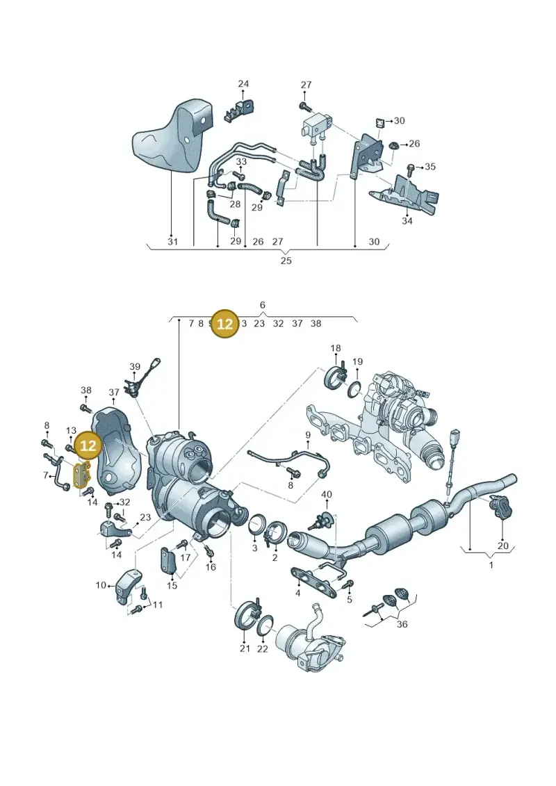 05L131645M — Volkswagen Caddy Maxi Kombi (2020-2024) diagram 884253071, position 12